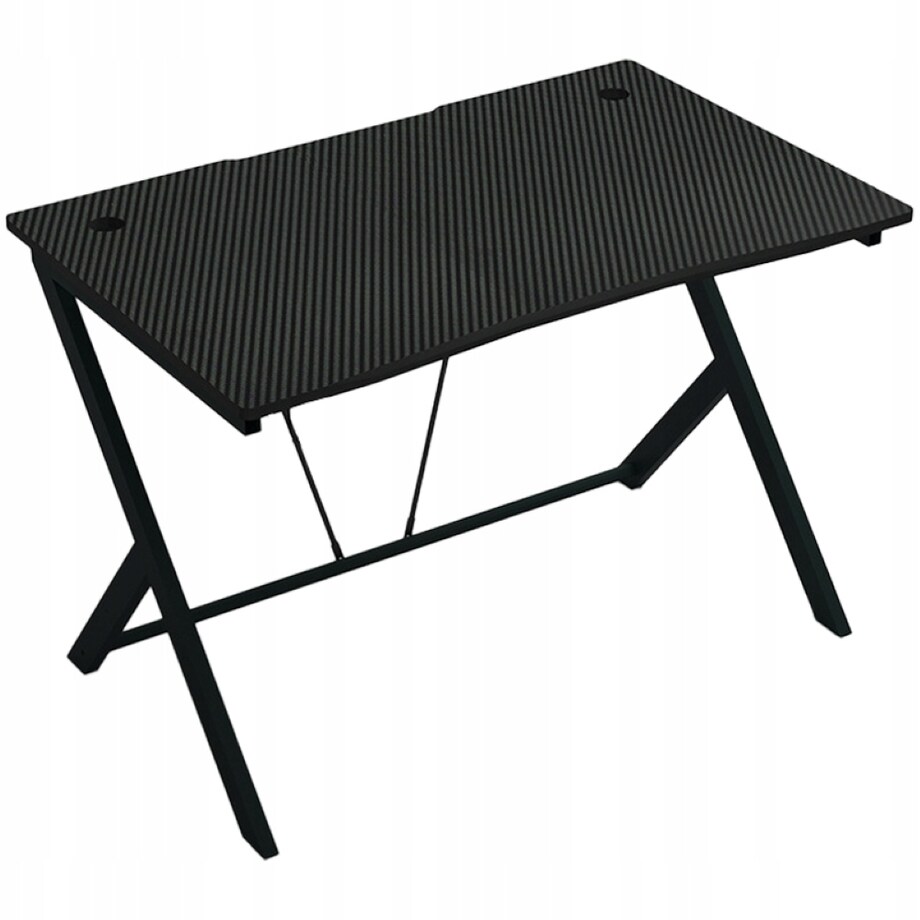 Biurko Stolik Gamingowe Komputerowe Loft Nowoczesne Czarne Carbon 100 Cm