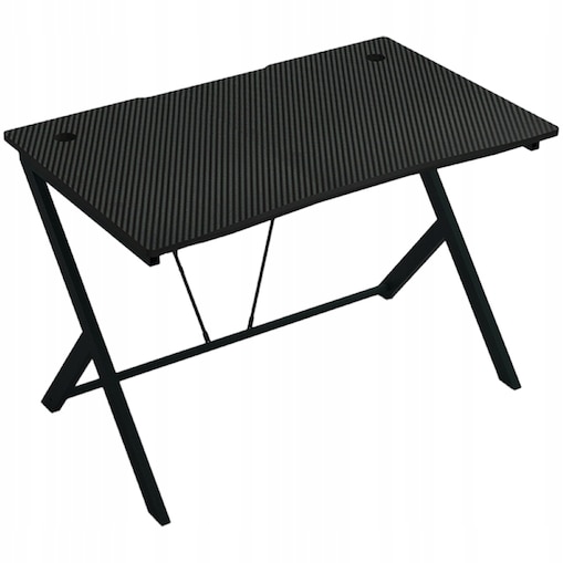 Biurko Stolik Gamingowe Komputerowe Loft Nowoczesne Czarne Carbon 100 Cm