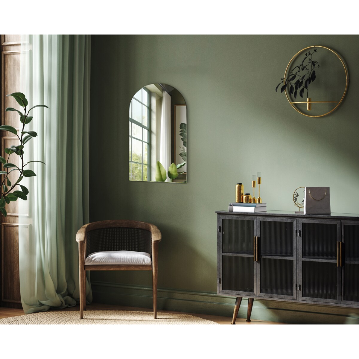 Lustro ścięty owal 50x90 cm