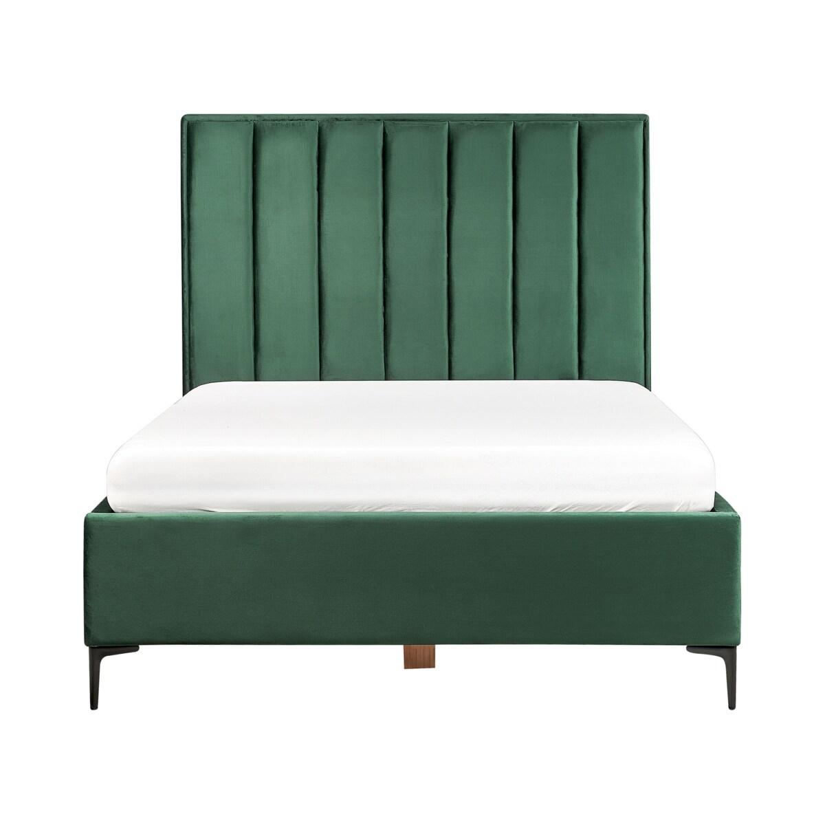 Zestaw mebli do sypialni welurowy 140 x 200 cm zielony SEZANNE