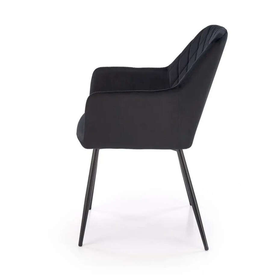Krzesło tapicerowane K558 VELVET czarne