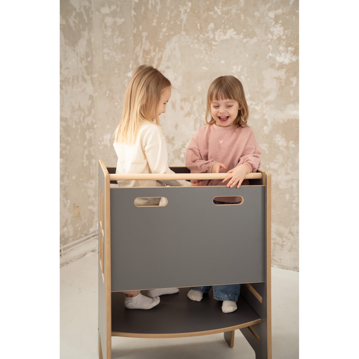 Kitchen Helper DOUBLE SAFE - Pomocnik Kuchenny DLA RODZEŃSTWA - szary