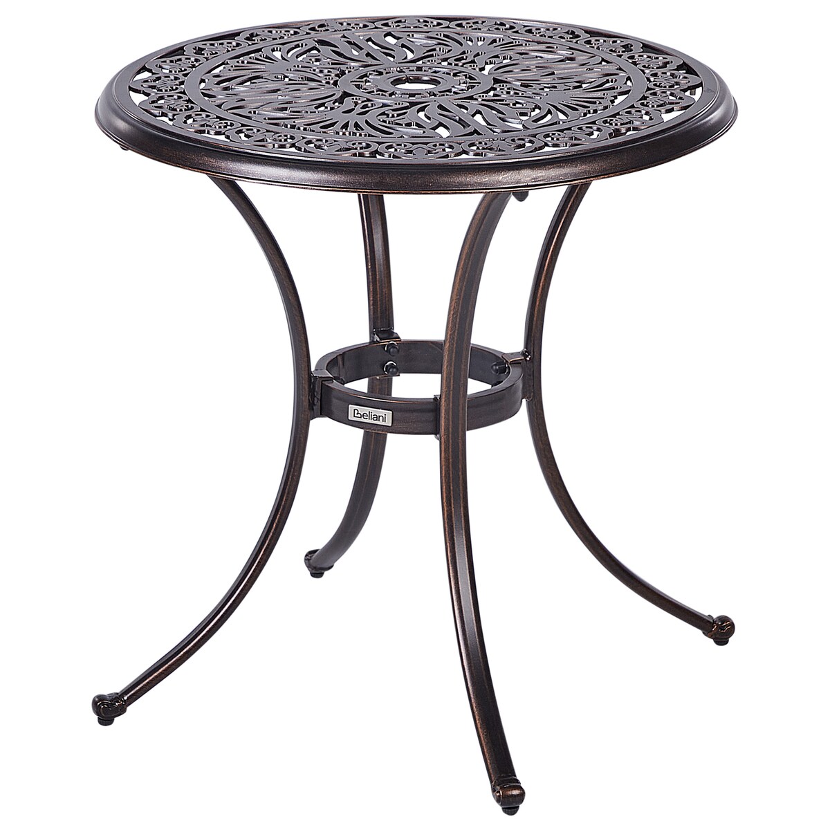 Stolik bistro ANDALO 68 cm 68 cm Metal Brązowy