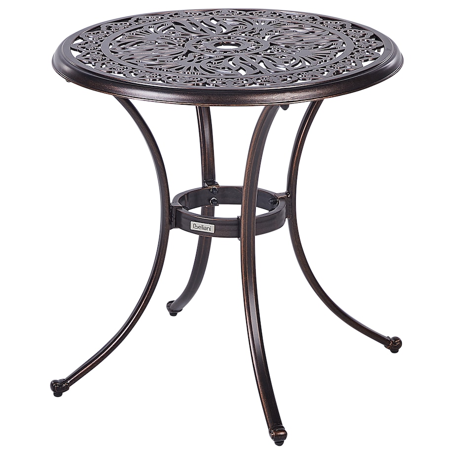 Stolik bistro ANDALO 68 cm 68 cm Metal Brązowy