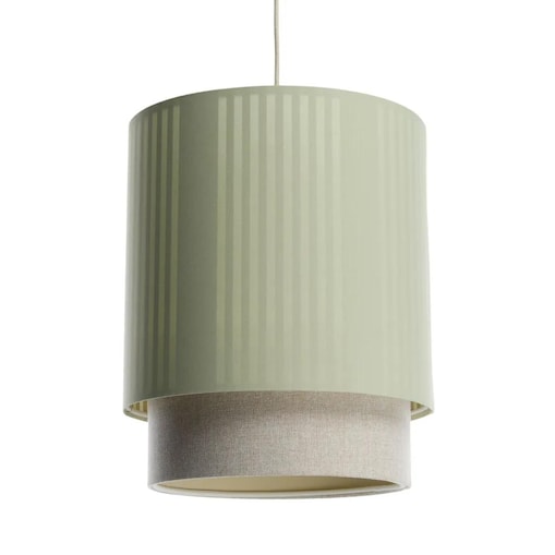 Lampa wisząca DUO LAMI LINE 30 zielona/beżowa