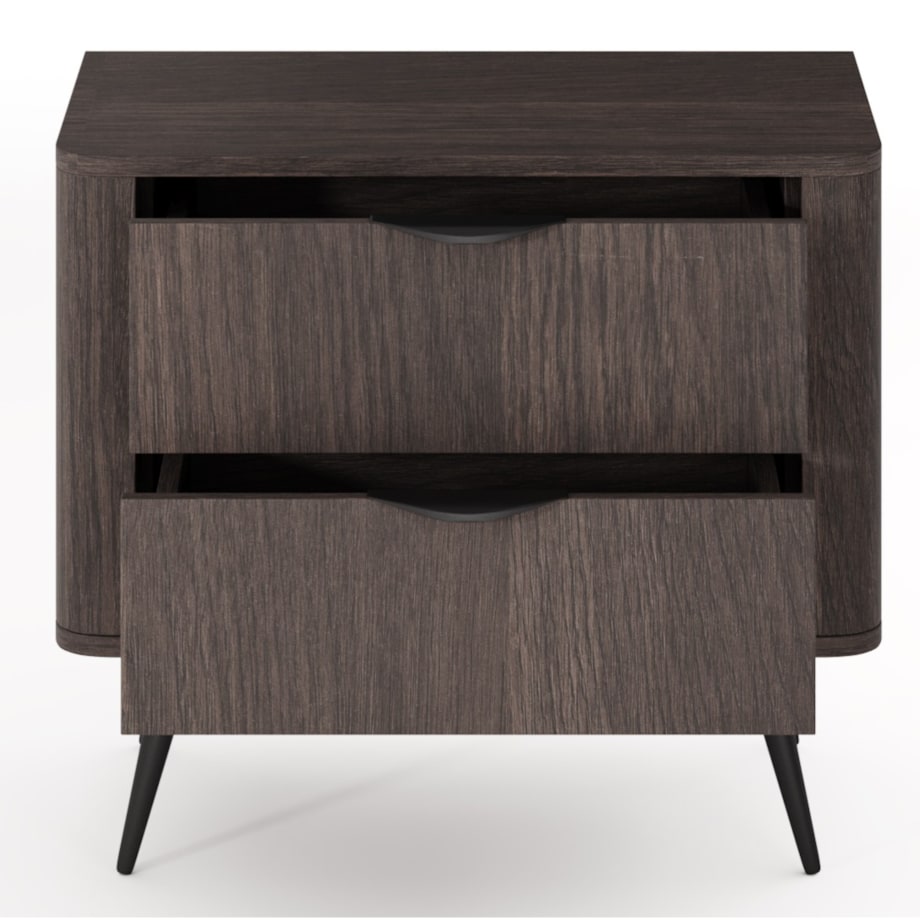 Stolik nocny do sypialni ERIS na wysokich nóżkach, Dąb Dunin