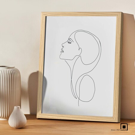 Brązowe ramka na zdjęcia 20x30 cm rama MDF z plexi klasyczna ramka zawieszka stopka