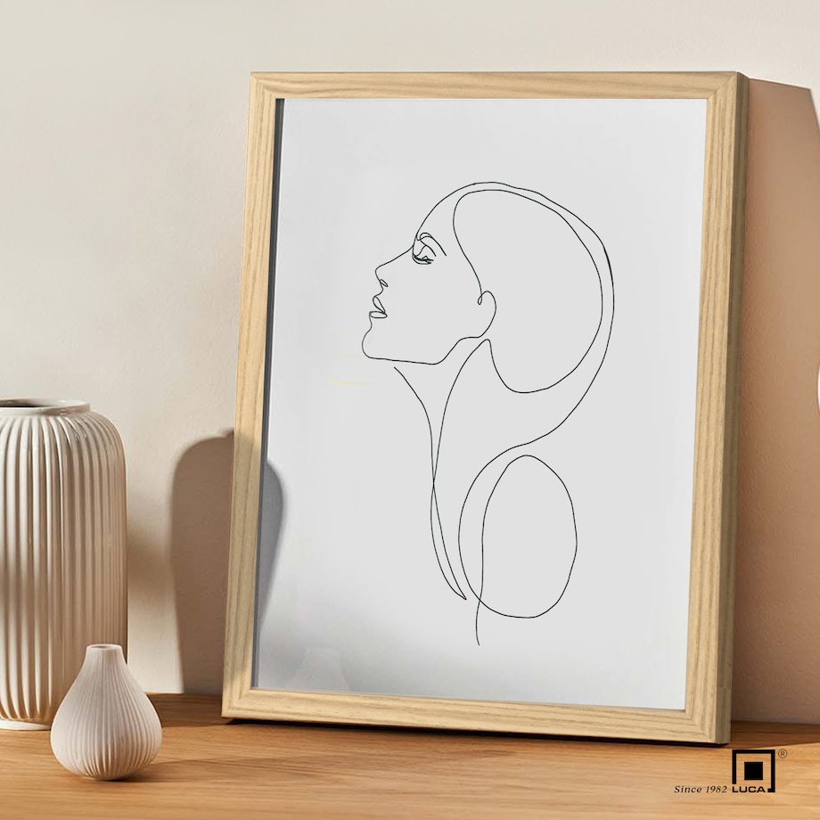 Brązowe ramka na zdjęcia 20x30 cm rama MDF z plexi klasyczna ramka zawieszka stopka