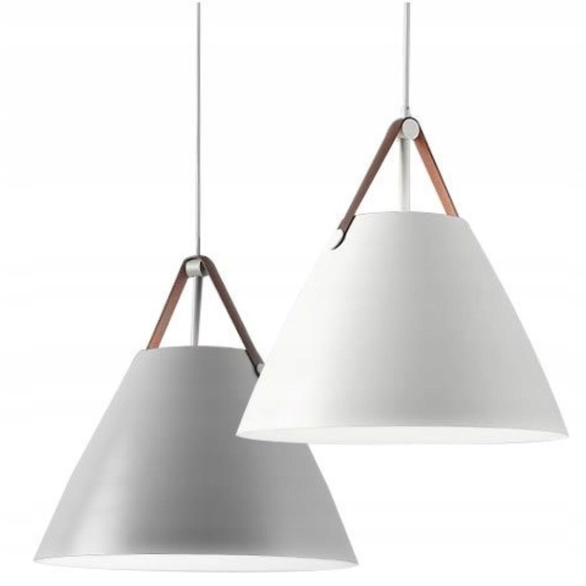 Lampa Wisząca Duża Nowoczesna Buffo E27 Szara