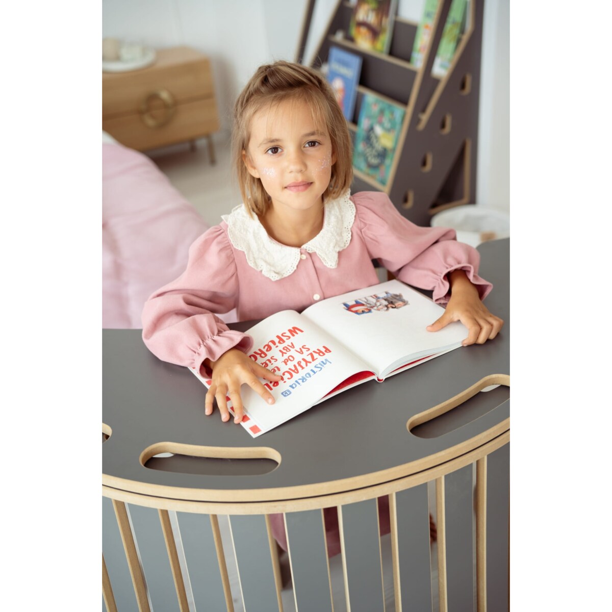 Blat do DUŻEGO bujaka montessori - szary