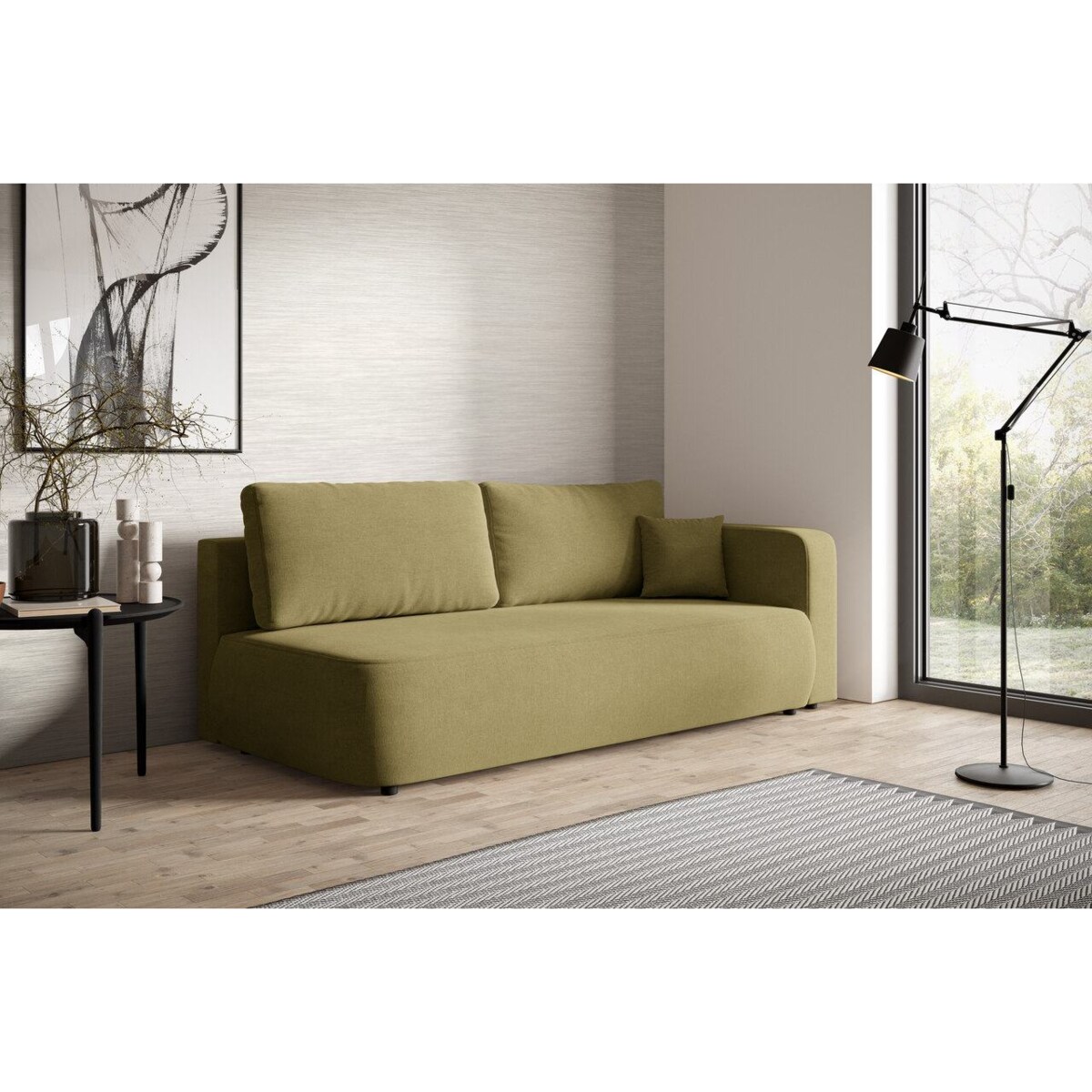 Kanapa OKOPE z bokiem z funkcją spania Kolor: Wind 35