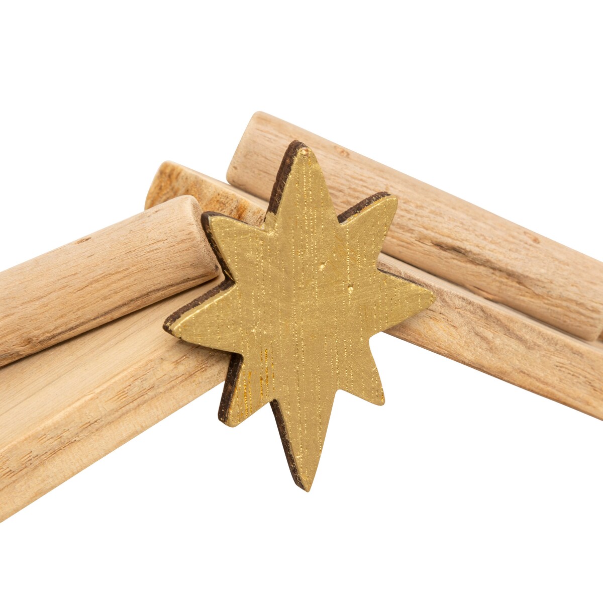 Szopka bożonarodzeniowa + 7 figurek, 30 x 18 cm