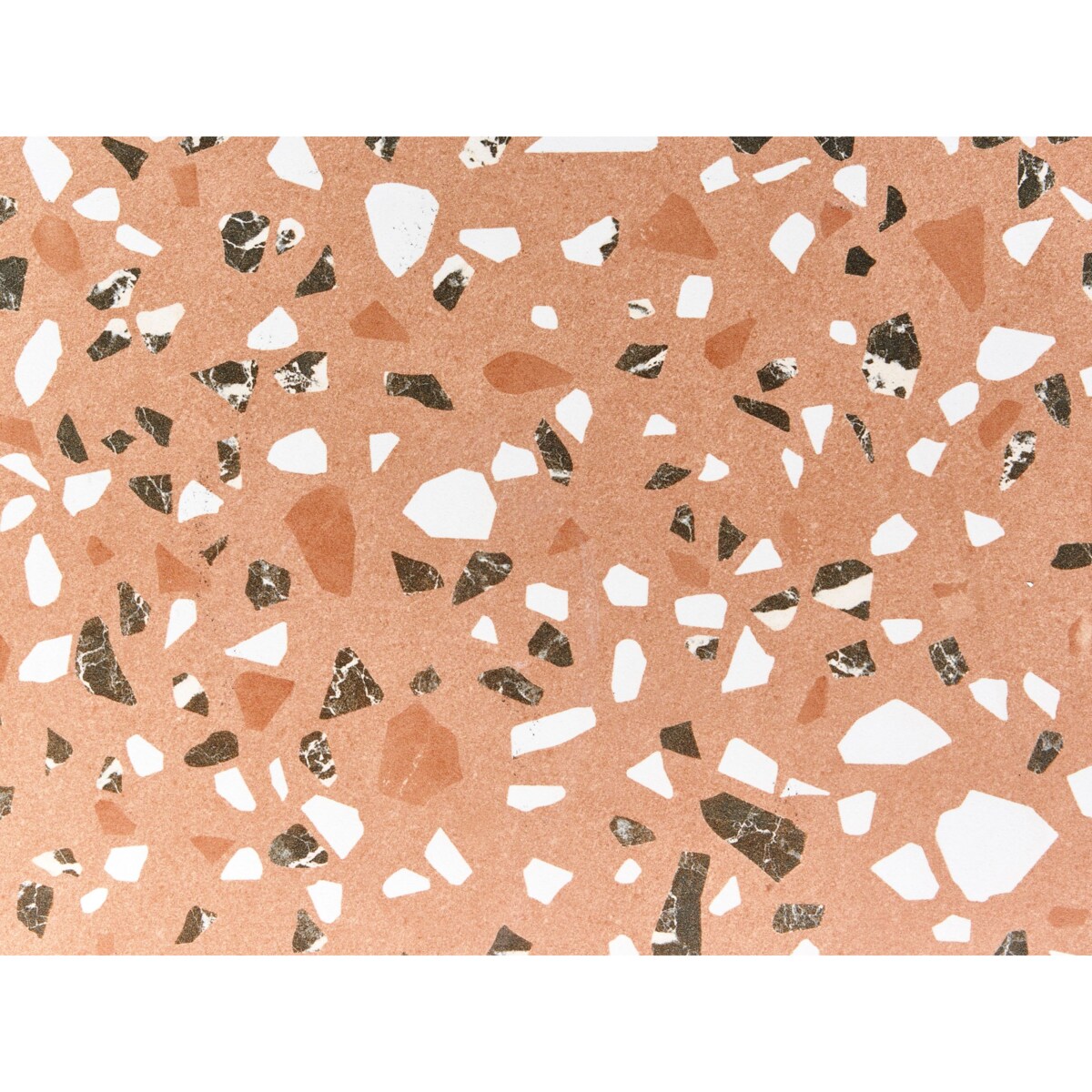 Stolik bistro ADRANO 60 cm  Efekt lastryko Metal Czarny