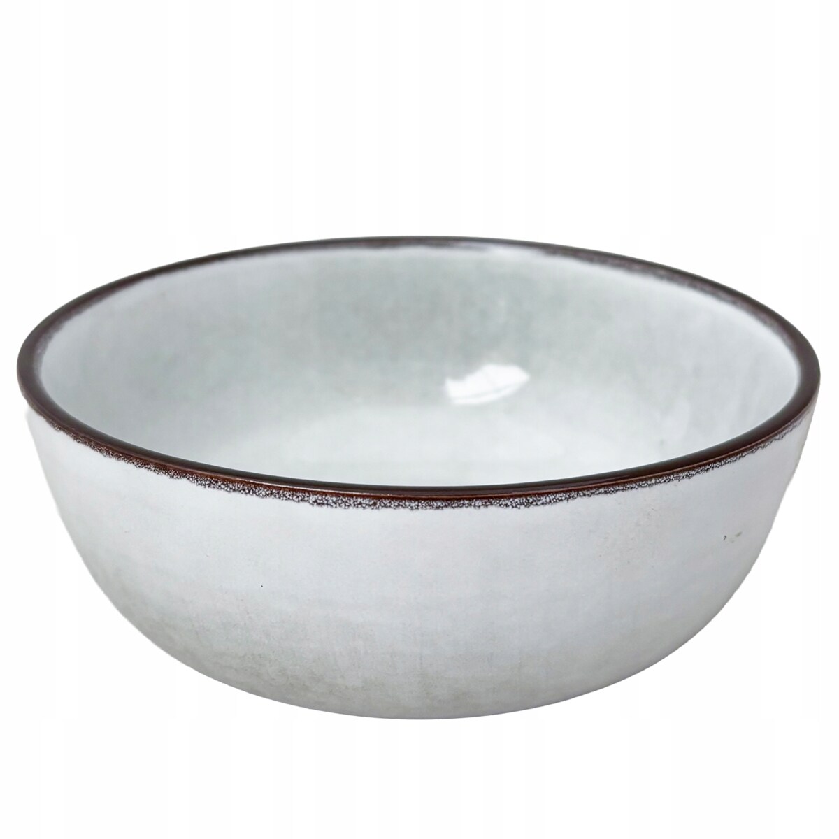 MISKA OBIADOWA BULIONÓWKA MAŁA 400ml DUŻA CERAMICZNA SZARA SALATERKA MISA