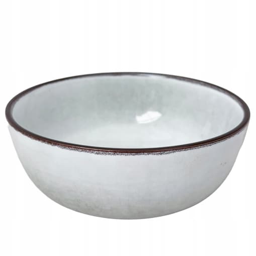 MISKA OBIADOWA BULIONÓWKA MAŁA 400ml DUŻA CERAMICZNA SZARA SALATERKA MISA