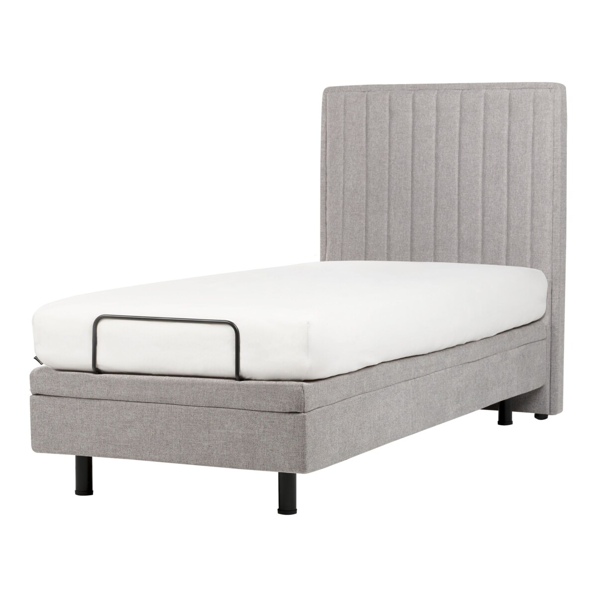 Łóżko regulowane DUKE II 90 x 200 cm Jasnoszary