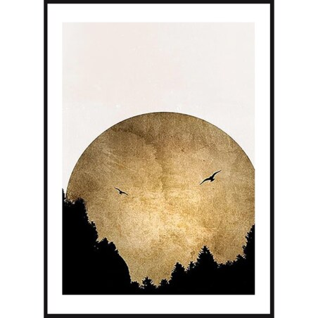 Poster Story, Plakat, Obraz - Złoty Zachód Słońca, wymiary 30 x 42 cm