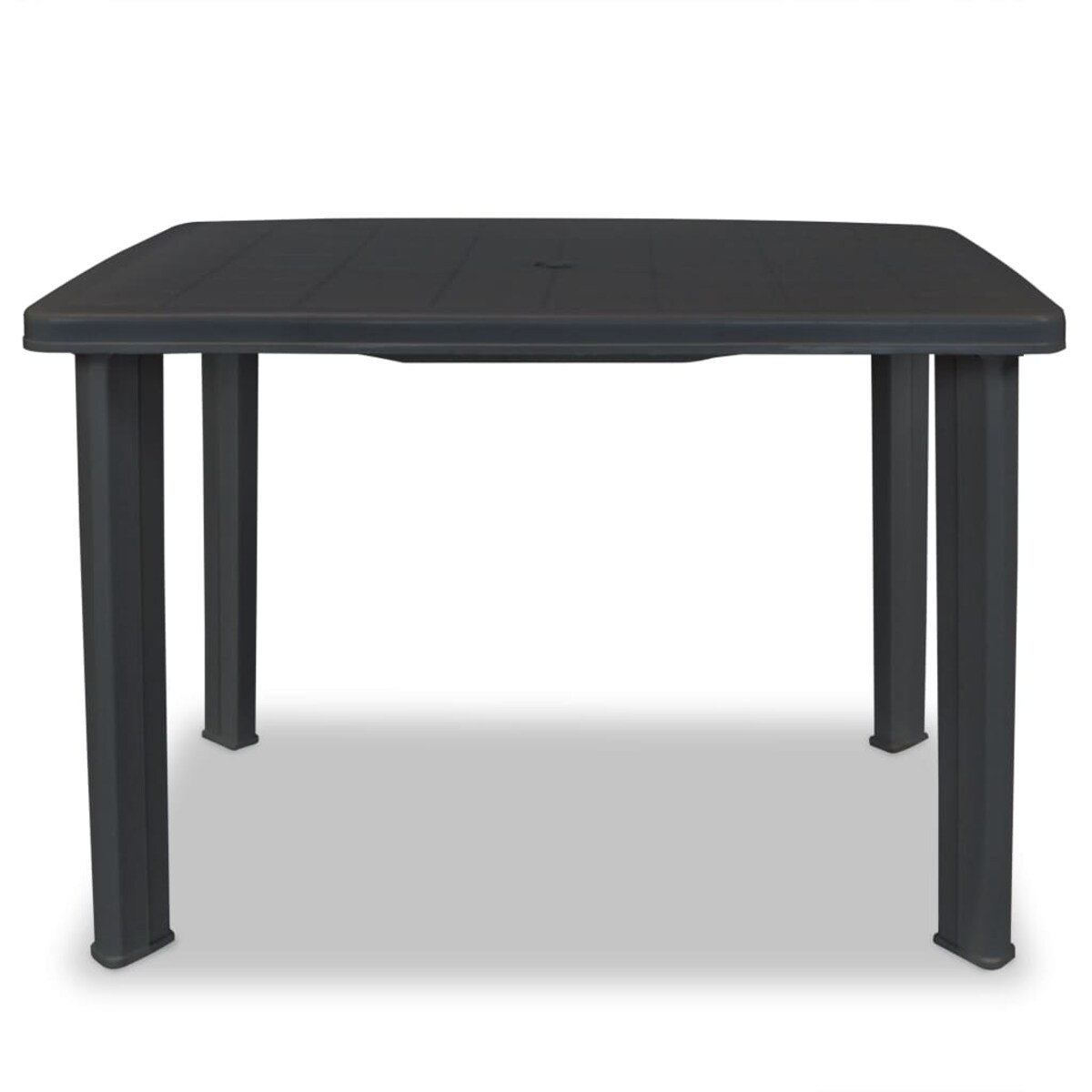 vidaXL Stół ogrodowy, antracytowy, 101 x 68 x 72 cm, plastikowy