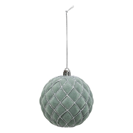 Zestaw bombek z brokatowym wzorem, Ø 8 cm