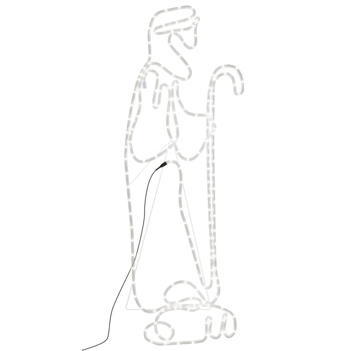 vidaXL Świąteczna dekoracja, pastuszek i baranek, 168 LED, 102,5x35 cm