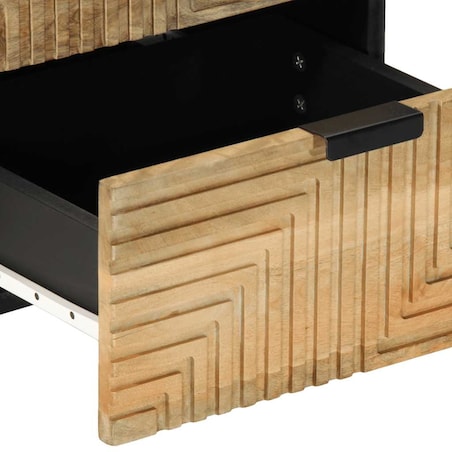 vidaXL Szafka nocna Brązowa 40x33x46 cm Drewno lite Mango