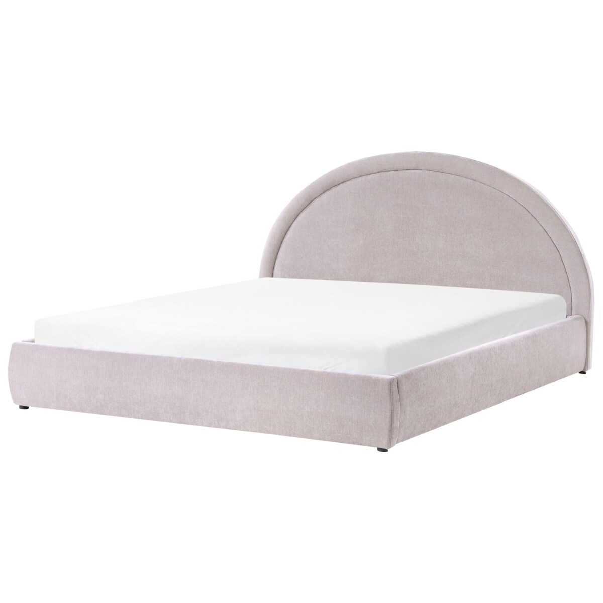 Łóżko z pojemnikiem MOUZON 180 x 200 cm Beżowoszary