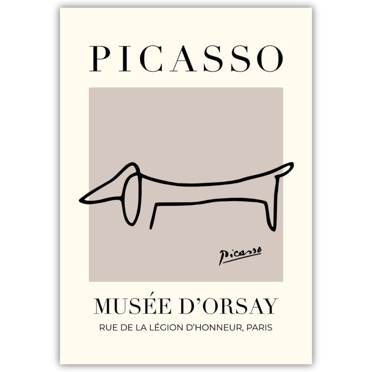 plakat picasso dog 50x70