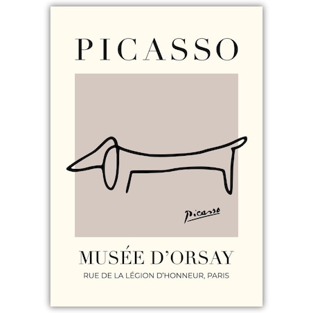 plakat picasso dog 50x70