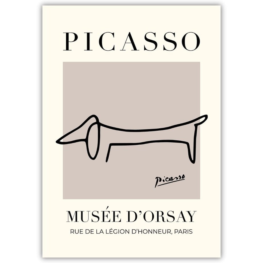 plakat picasso dog 50x70