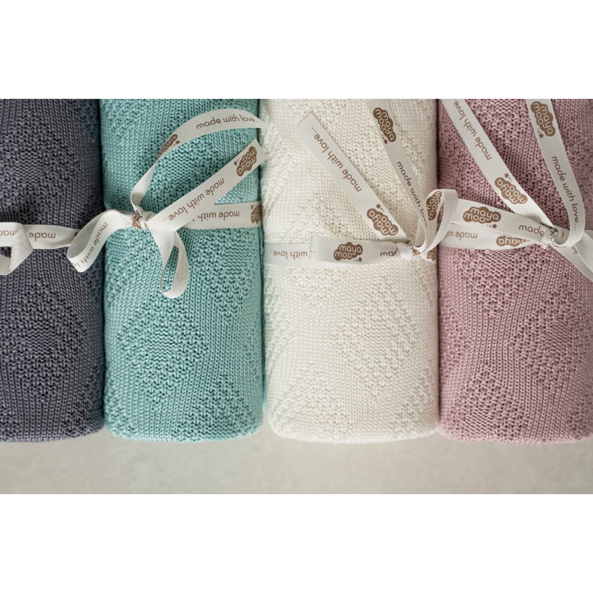 Kocyk Bambusowy 100% Bambus Koc dla Niemowląt Brąz do Łóżeczka miękki