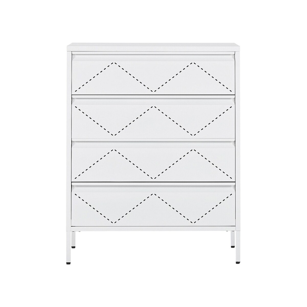 Komoda metalowa biała MATANA