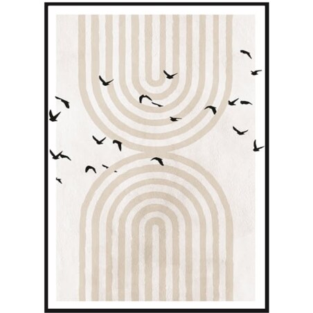 Poster Story, Plakat, Obraz - Łuki i Ptaki, wymiary 50 x 70 cm