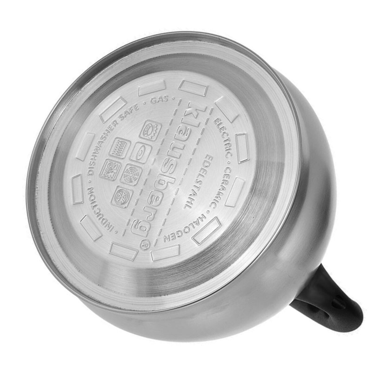 Czajnik stalowy z gwizdkiem 1.8L indukcja gaz srebrny KLAUSBERG