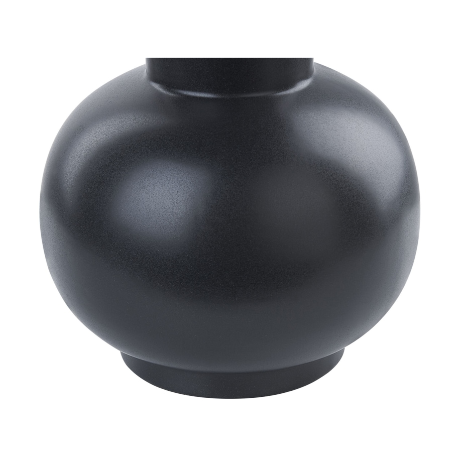 Wazon na kwiaty ceramiczny czarny PEREA