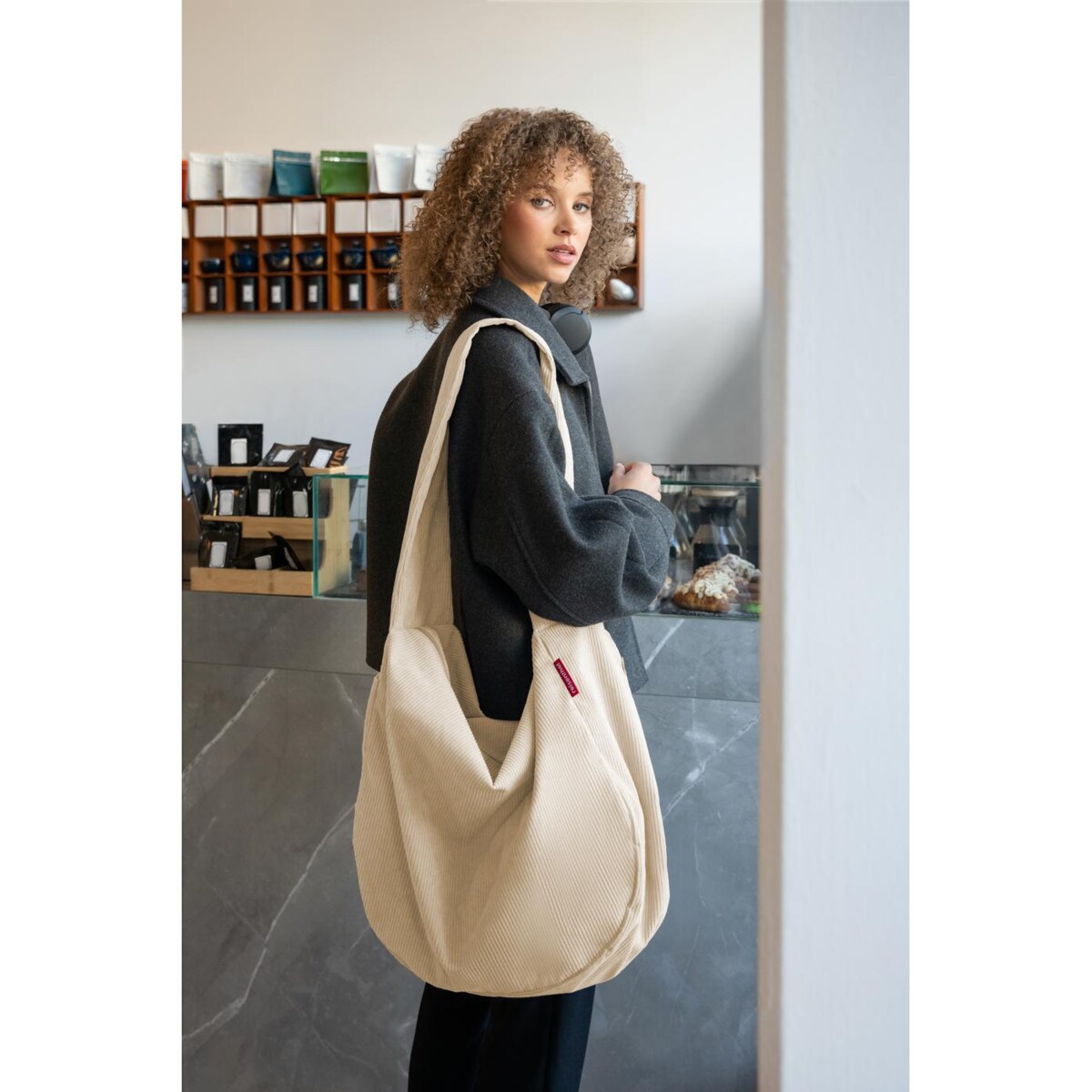 Torba MOONBAG, cord sand