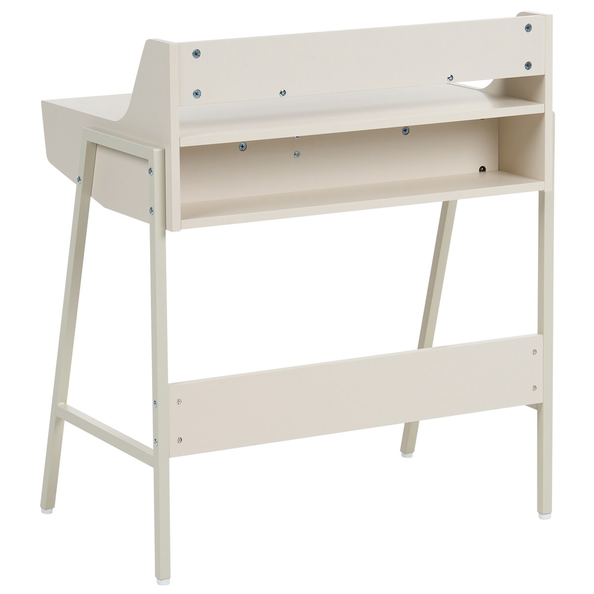 Biurko z nadstawką BROXTON 77 cm 46 cm Jasnobeżowy
