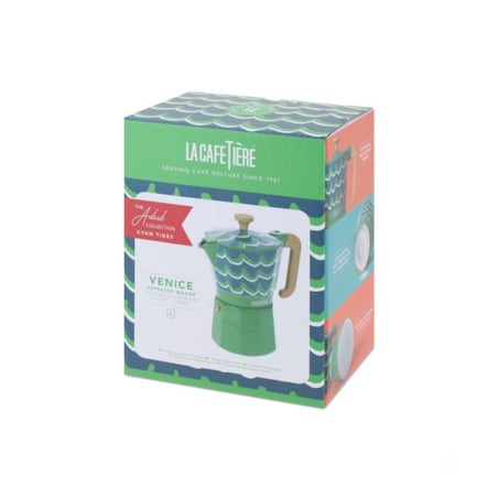 Zaparzacz do Kawy Typu French Press Pisa na 8 filiżanek, Blu Fiorato