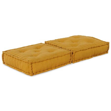 vidaXL Modułowa sofa, żółty, 70x70x36, tkanina