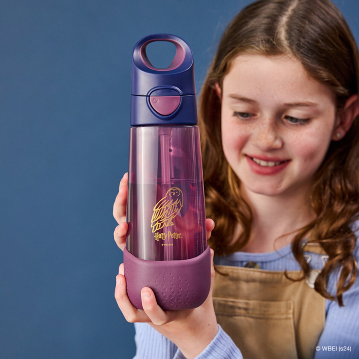 Harry Potter Bidon ze słomką dla dziecka do szkoły - butelka na wodę tritanowa 600 ml b.box