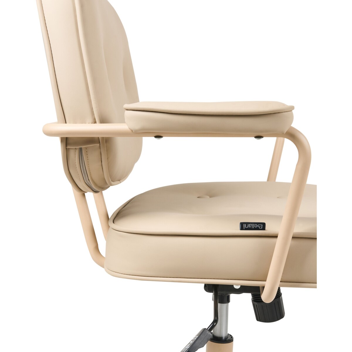 Krzesło obrotowe PARAMUS Ekoskóra Beżowy