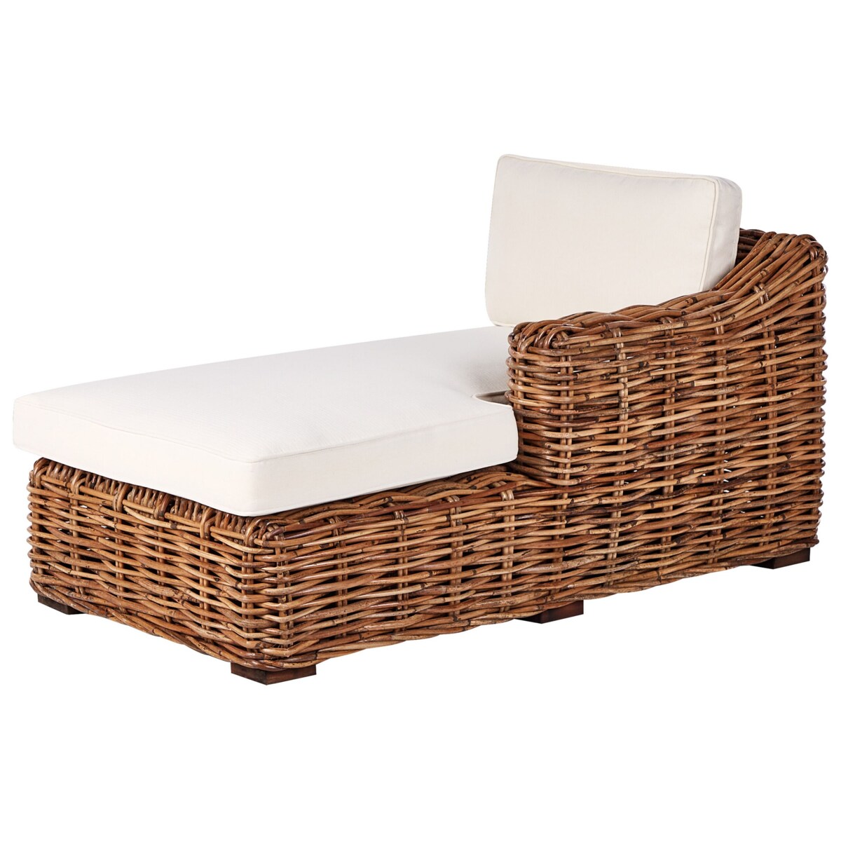 Sofa trzyosobowa dla 3 osób Lewostronny Rattan Naturalny BRIATICO