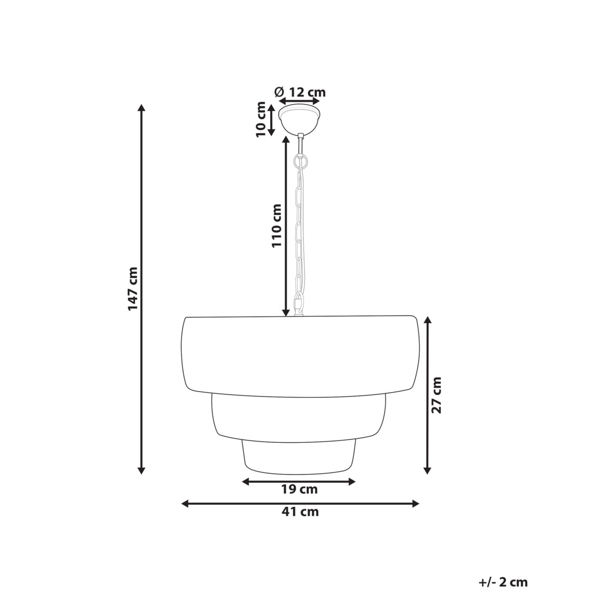 Lampa wisząca metalowa złota MBANGO