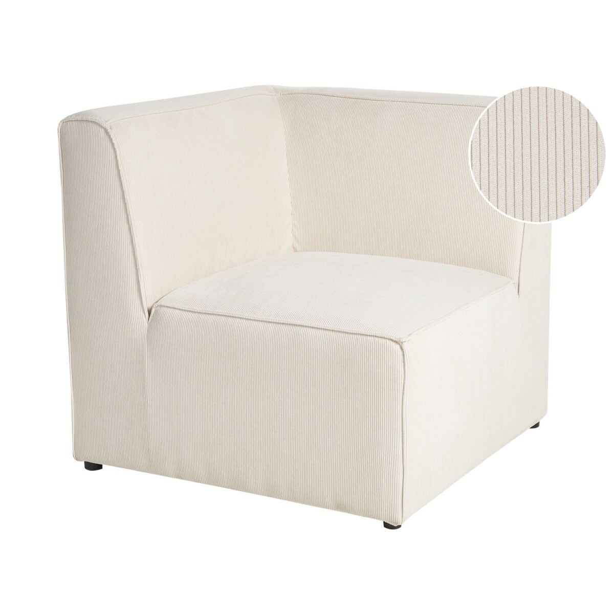 Moduł narożny sztruksowy beżowy LEMVIG