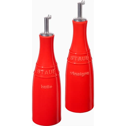 Zestaw do oliwy i octu Staub - 250 ml, Czerwony