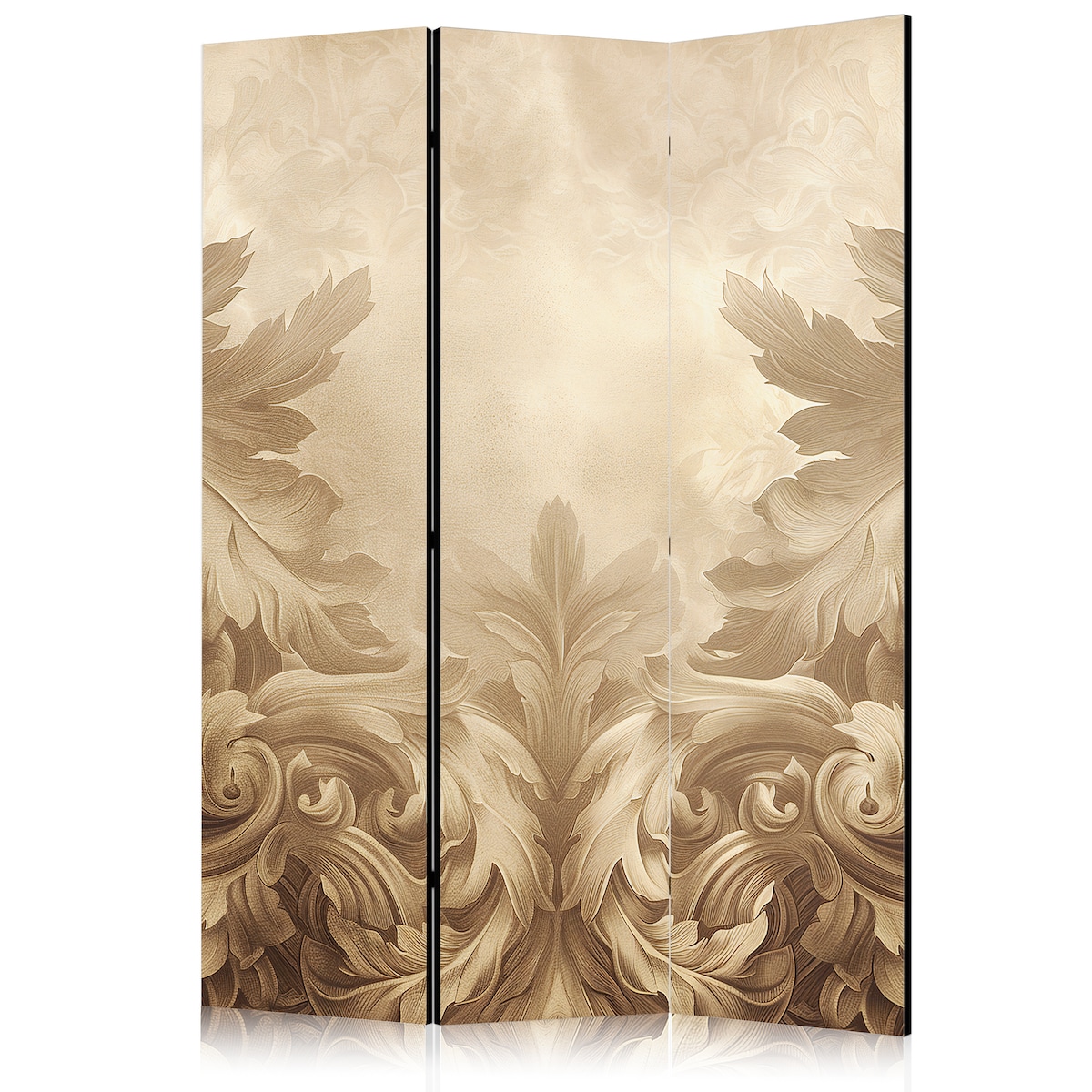 Parawan Jednostronny Rzeźbione ornamenty barokowe 135x172cm