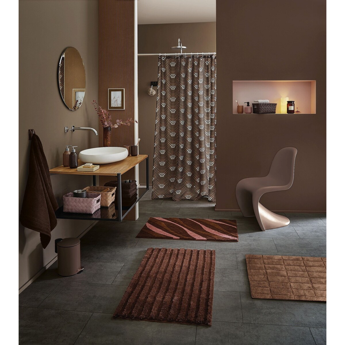 Kleine Wolke Aspera Koszyk/Pojemnik łazienkowy różowy M tworzywo sztuczne