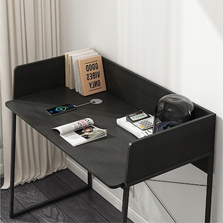 Biurko Komputerowe Nowoczesne Industrialne Vintage Loft Czarne 100 Cm