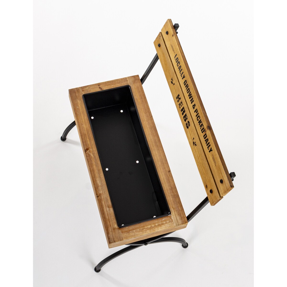Kwietnik drewniano-metalowy 65x54x33,5 cm PANCA-2