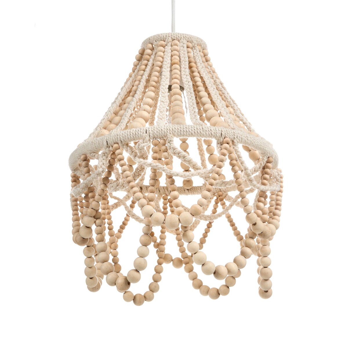 Żyrandol MENIK Drewno Jasnobrązowy