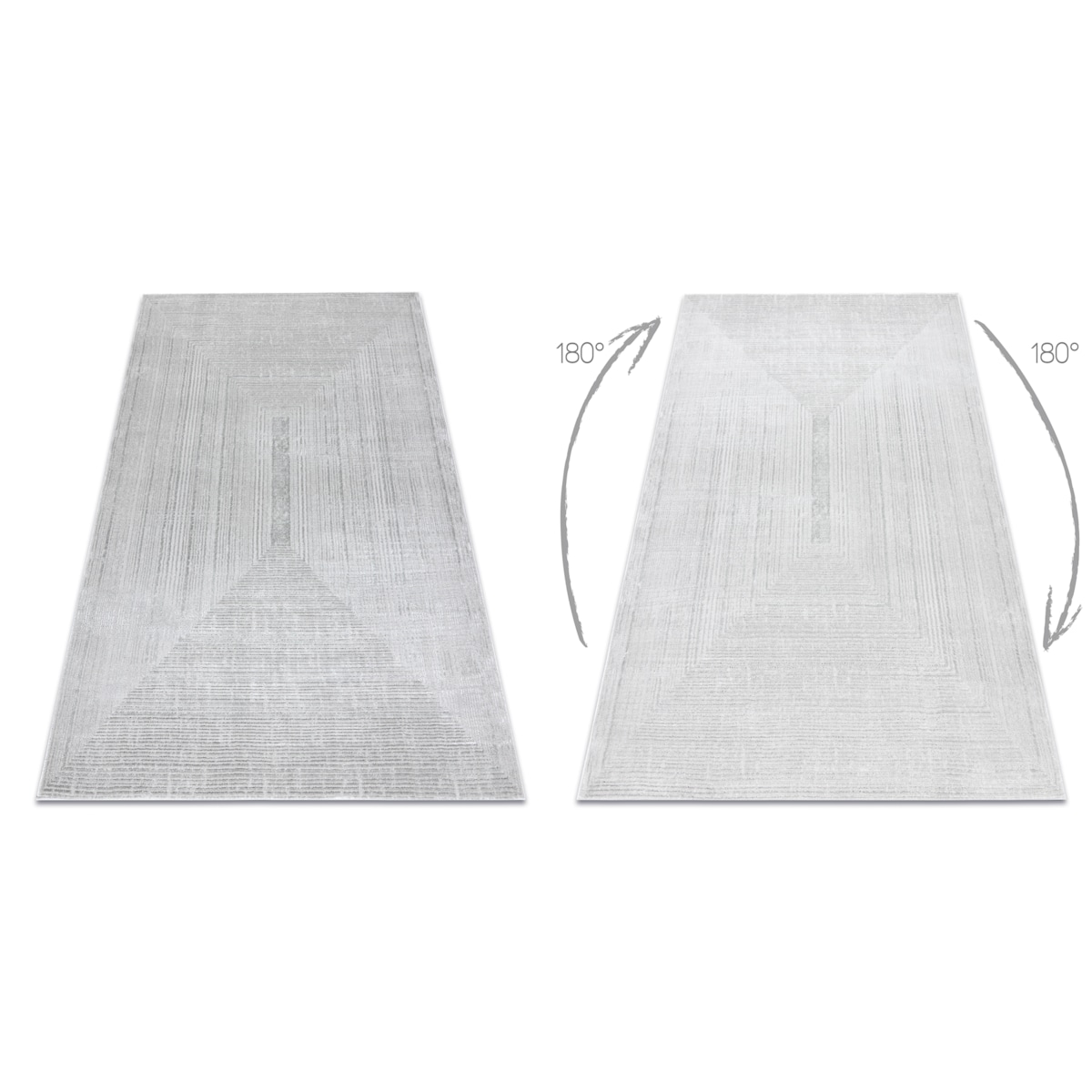 Dywan BALANCE 8788 szary - Geometryczny, 80x150 cm